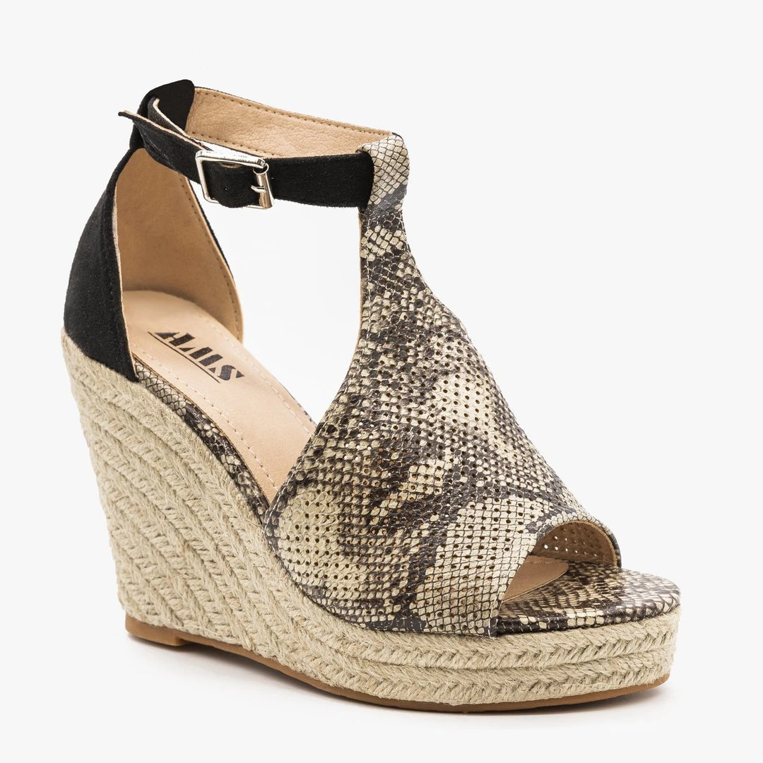 AMS Shoes Newest Arrivals Animal Print Espadrille Wedges 3 AMS Shoes Newest Arrivals Animal Print Espadrille Wedges