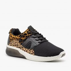 Qupid Shoes Newest Arrivals Animal Print Fashion Sneakers FINAL SALE