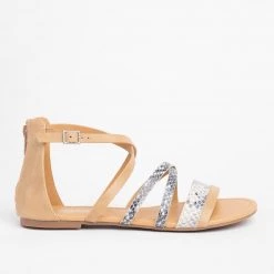 Soda Shoes Animal Print Gladiator Sandals