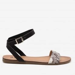 AMS Shoes Animal Print Sandals