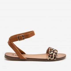 AMS Shoes Animal Print Sandals