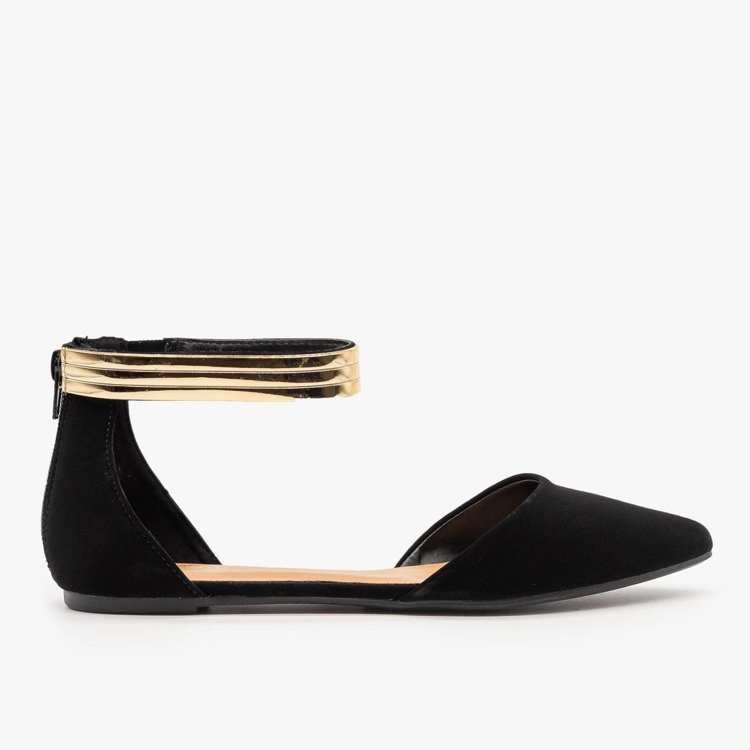 Bamboo Shoes Newest Arrivals Ankle Cuff D'Orsay Flats 4 Bamboo Shoes Newest Arrivals Ankle Cuff D'Orsay Flats