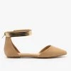 Bamboo Shoes Newest Arrivals Ankle Cuff D'Orsay Flats