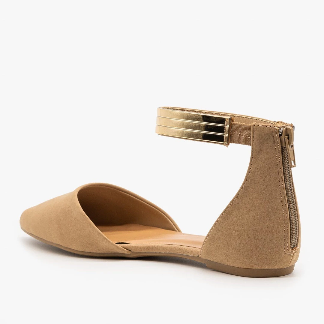 Bamboo Shoes Newest Arrivals Ankle Cuff D'Orsay Flats 2 Bamboo Shoes Newest Arrivals Ankle Cuff D'Orsay Flats