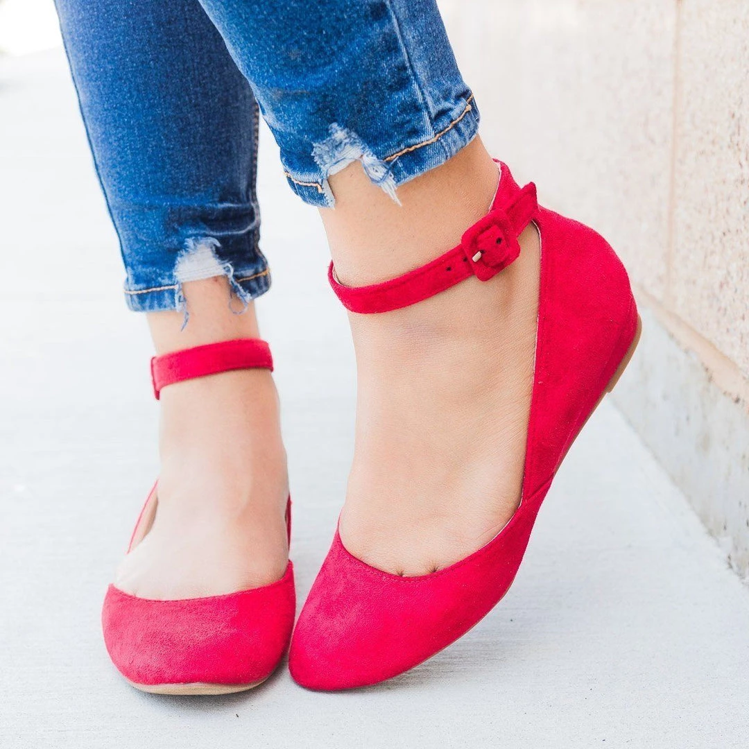 Refresh Newest Arrivals Ankle Strap Ballet Flats 26 Refresh Newest Arrivals Ankle Strap Ballet Flats