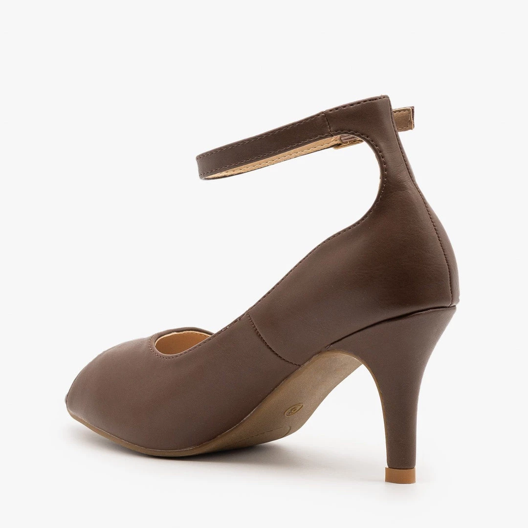 Refresh Newest Arrivals Ankle Strap Peep Toe Heels 8 Refresh Newest Arrivals Ankle Strap Peep Toe Heels