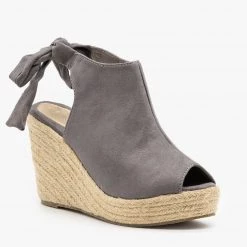 Refresh Newest Arrivals Ankle Tie Espadrille Wedges