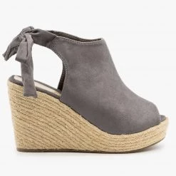 Refresh Newest Arrivals Ankle Tie Espadrille Wedges