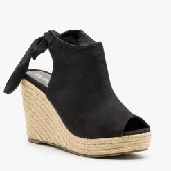 Refresh Newest Arrivals Ankle Tie Espadrille Wedges