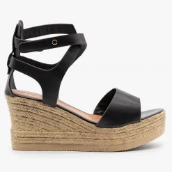 Refresh Newest Arrivals Ankle Wrapped Espadrille Wedge Sandals