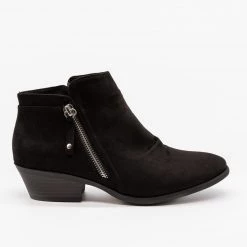 Soda Shoes Ankle Zipper Booties FINAL SALE Newest Arrivals