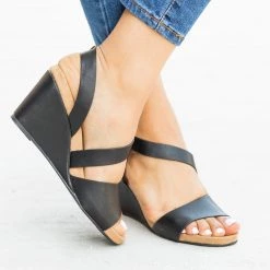 Qupid Shoes Asymmetrical Fashion Wedges Newest Arrivals