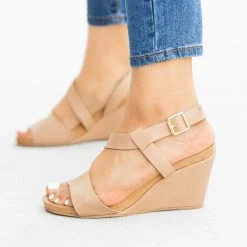 Qupid Shoes Asymmetrical Fashion Wedges Newest Arrivals