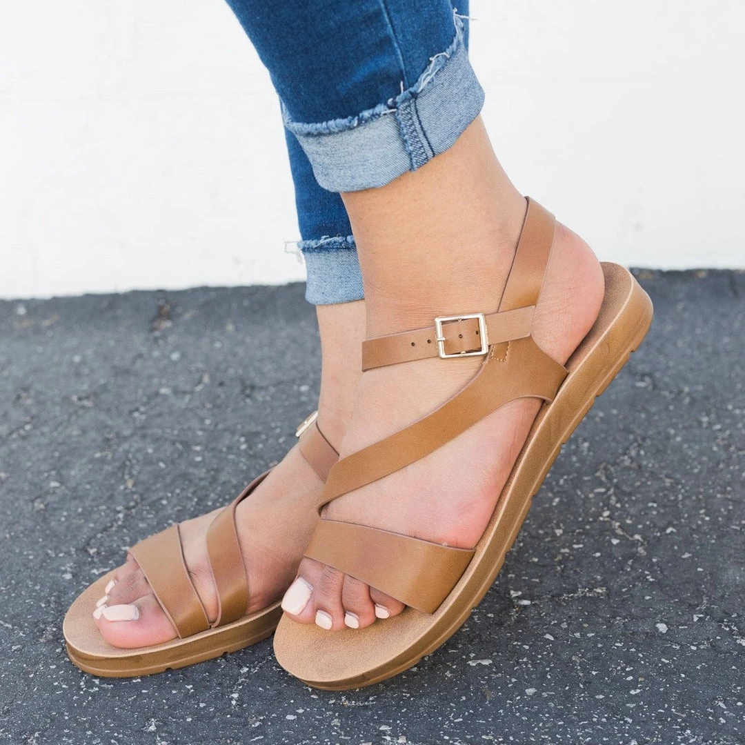 Refresh Asymmetrical Slingback Sandals 4 Refresh Asymmetrical Slingback Sandals