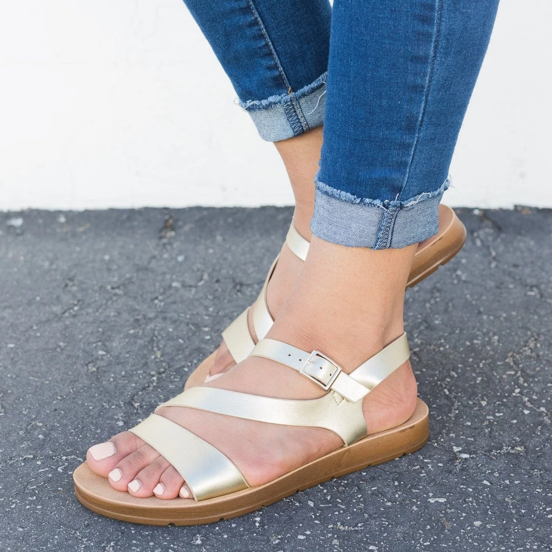 Refresh Asymmetrical Slingback Sandals 1 Refresh Asymmetrical Slingback Sandals