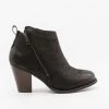 Mata Asymmetrical Zipper Ankle Booties