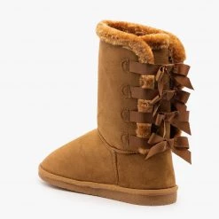 Forever Newest Arrivals Back Bow Comfort Boots
