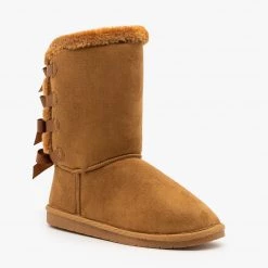 Forever Newest Arrivals Back Bow Comfort Boots