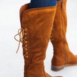 Cherish Newest Arrivals Back Tie Boots
