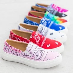 Mata Newest Arrivals Bandana Platform Print Sneakers
