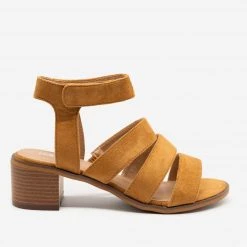 Bella Marie Newest Arrivals Banded Block Heel Sandal