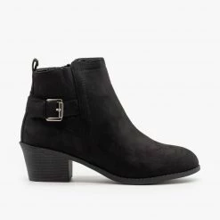 Forever Basic Buckled Fall Booties
