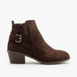 Forever Basic Buckled Fall Booties