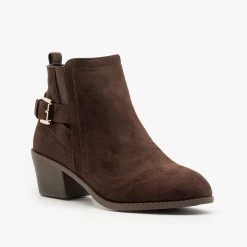 Forever Basic Buckled Fall Booties