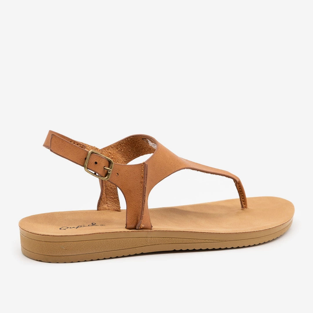 Qupid Shoes Basic Comfy Summer Sandals 3 Qupid Shoes Basic Comfy Summer Sandals