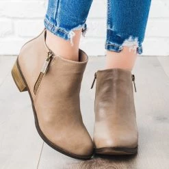 Breckelle's Basic Zipper Ankle Booties Newest Arrivals