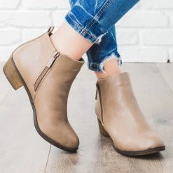 Breckelle's Basic Zipper Ankle Booties Newest Arrivals