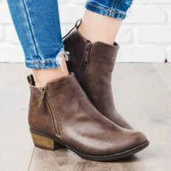 Breckelle's Basic Zipper Ankle Booties Newest Arrivals