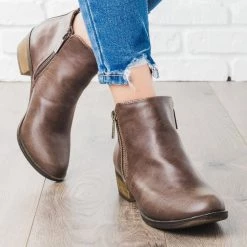 Breckelle's Basic Zipper Ankle Booties Newest Arrivals
