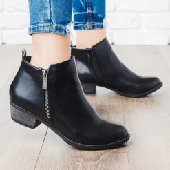 Breckelle's Basic Zipper Ankle Booties Newest Arrivals