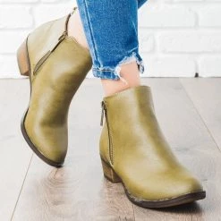 Breckelle's Basic Zipper Ankle Booties Newest Arrivals