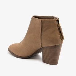 Qupid Shoes Newest Arrivals Basic Zippered Booties FINAL SALE
