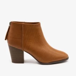 Qupid Shoes Newest Arrivals Basic Zippered Booties FINAL SALE