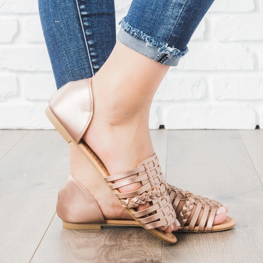 Qupid Shoes Basket Weave Flats 11 Qupid Shoes Basket Weave Flats