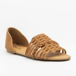 Qupid Shoes Basket Weave Flats
