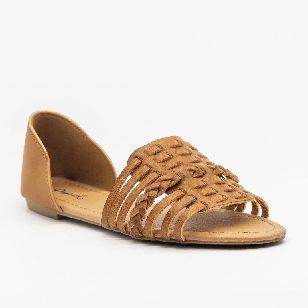 Qupid Shoes Basket Weave Flats 2 Qupid Shoes Basket Weave Flats