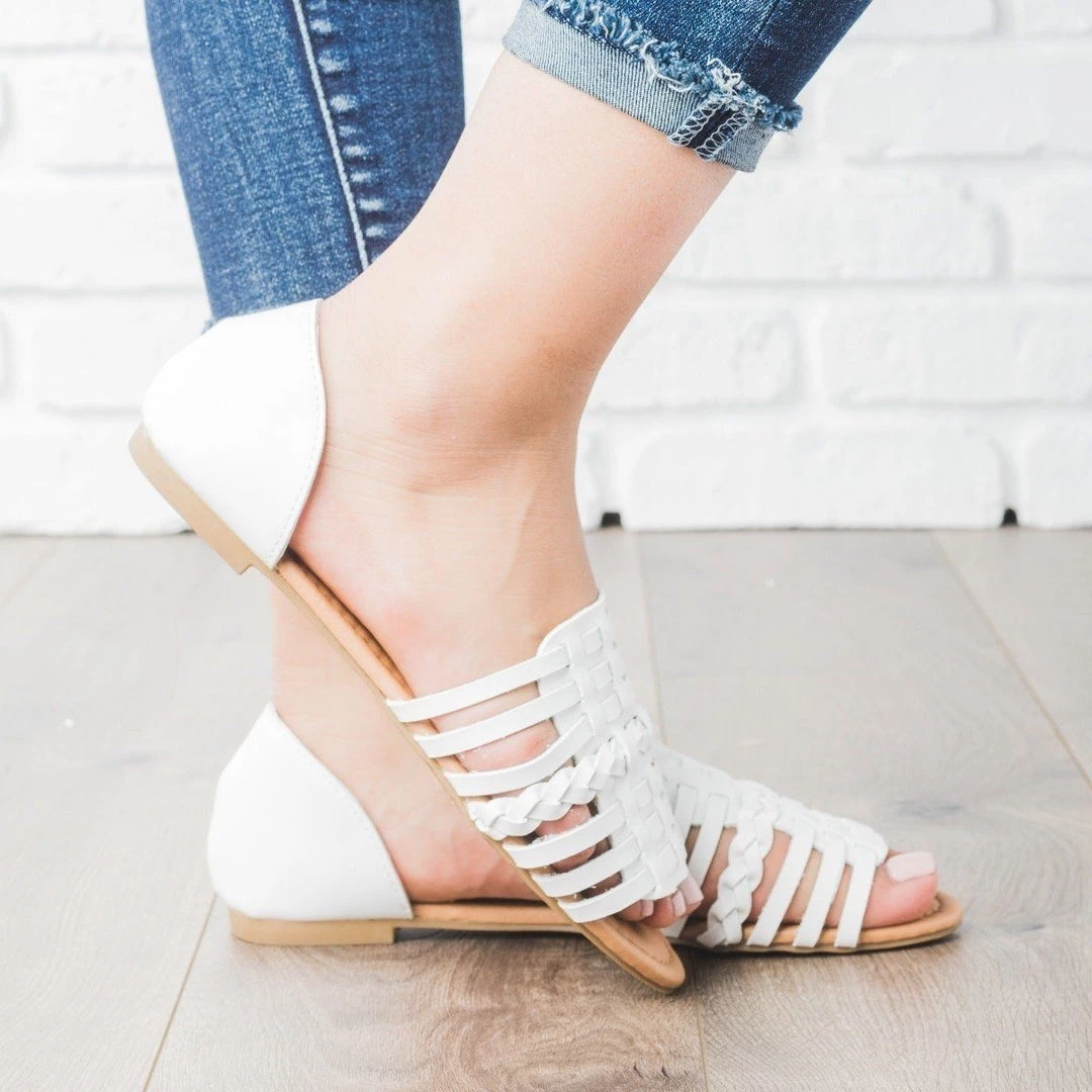 Qupid Shoes Basket Weave Flats 6 Qupid Shoes Basket Weave Flats