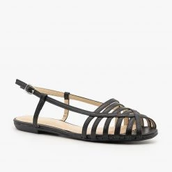 Bamboo Shoes Basket Woven Slingback Flats Newest Arrivals