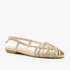 Bamboo Shoes Basket Woven Slingback Flats Newest Arrivals