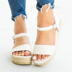 Nature Breeze Basketweave Espadrille Flatform Sandals Newest Arrivals