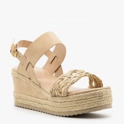Nature Breeze Basketweave Espadrille Wedges Newest Arrivals