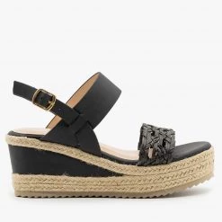 Nature Breeze Basketweave Espadrille Wedges Newest Arrivals