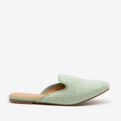 Weeboo Basketweave Slip On Mules
