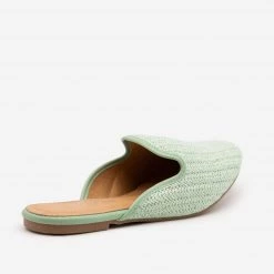 Weeboo Basketweave Slip On Mules