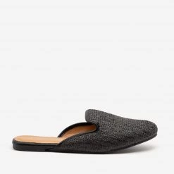 Weeboo Basketweave Slip On Mules