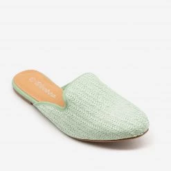 Weeboo Basketweave Slip On Mules